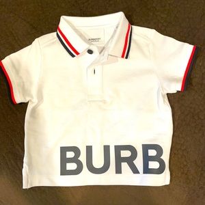 Burberry kids polo shirt . Brand new .